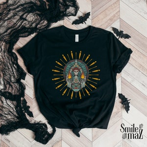 Mictecacihuatl T-Shirt: Aztec Goddess of Death, Dia de Los Muertos
