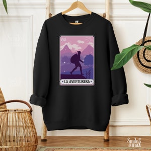 La Aventurera Loteria Sweater | Strong Woman Latina Empowerment , Feminist Shirt, Gift for Her