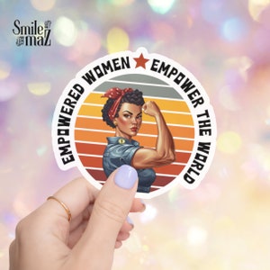 Rosie the Riveter Sticker: Feminist Icon, Waterproof Vinyl Decal