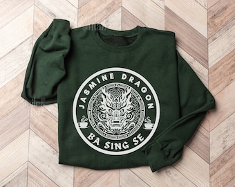 Jasmine Dragon Tea Shop grafisch sweatshirt | De laatste Airbender shirt thee minnaar cadeau, anime kleding, Ba Sing Se