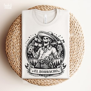 Maglietta El Boracho - Divertente maglietta spagnola per il patrimonio latino e la cultura ispanica - Maglietta regalo con proverbio messicano