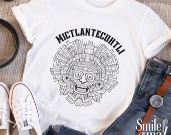 Mictlantecuhtli Aztec God T-Shirt | Latino Heritage Tee | Latino Artist