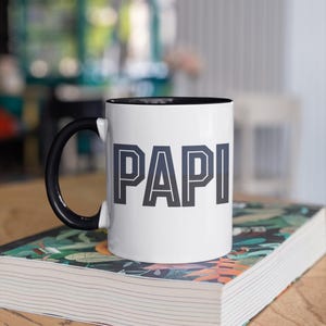 Papi-mugg - Bästa Papi-kaffekoppen någonsin, present till latinamerikansk pappa, latinamerikansk familjepresent, Papi-present