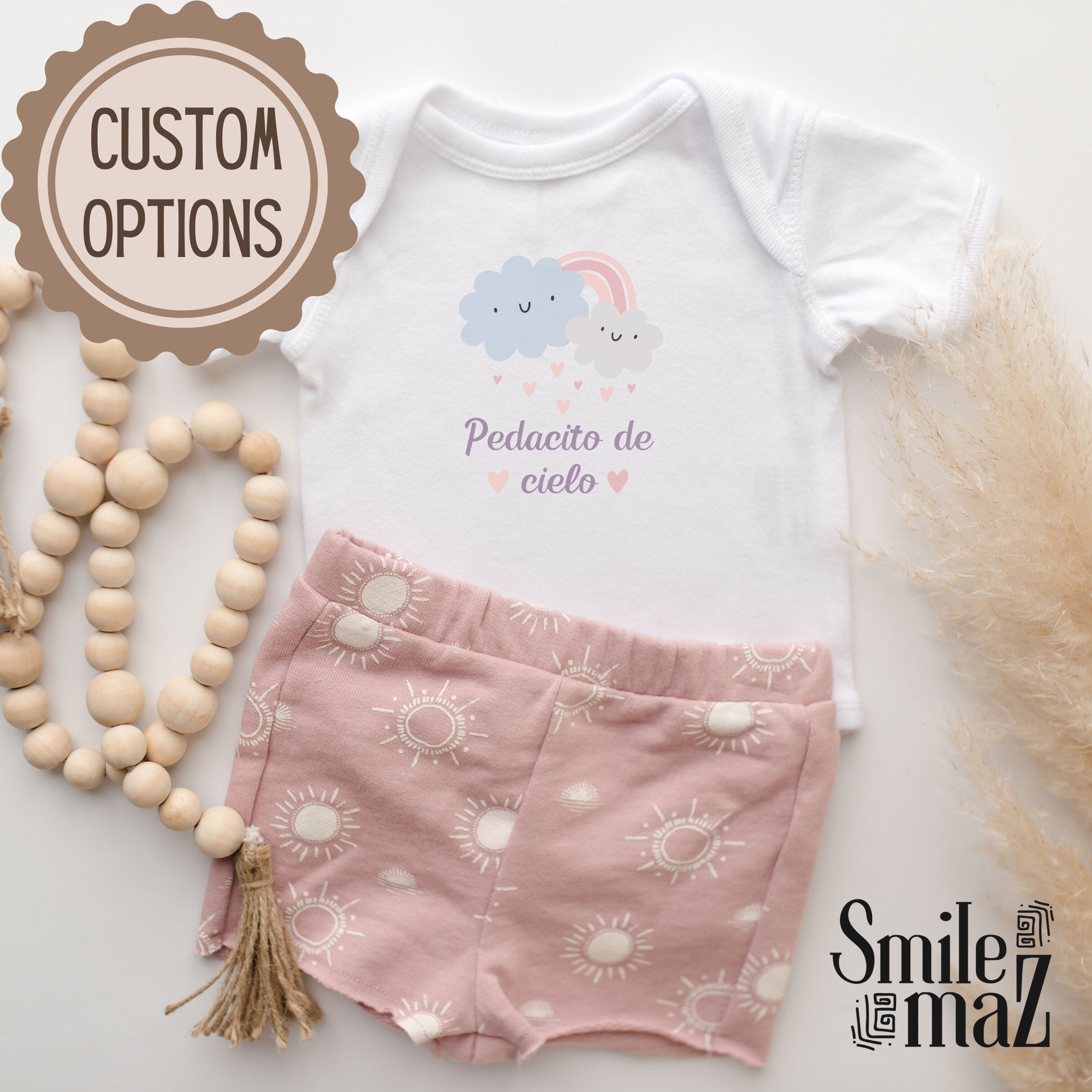 Pedacito De Cielo Onesie | Heaven Sent Bodysuit Personalized