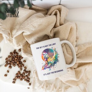 Dare to explore Galaxy Astronaut Scifi Mug Coffee Cup