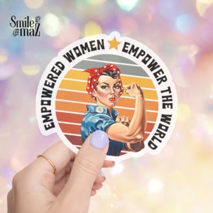 Rosie the Riveter Sticker: Waterproof Feminist Laptop Decal