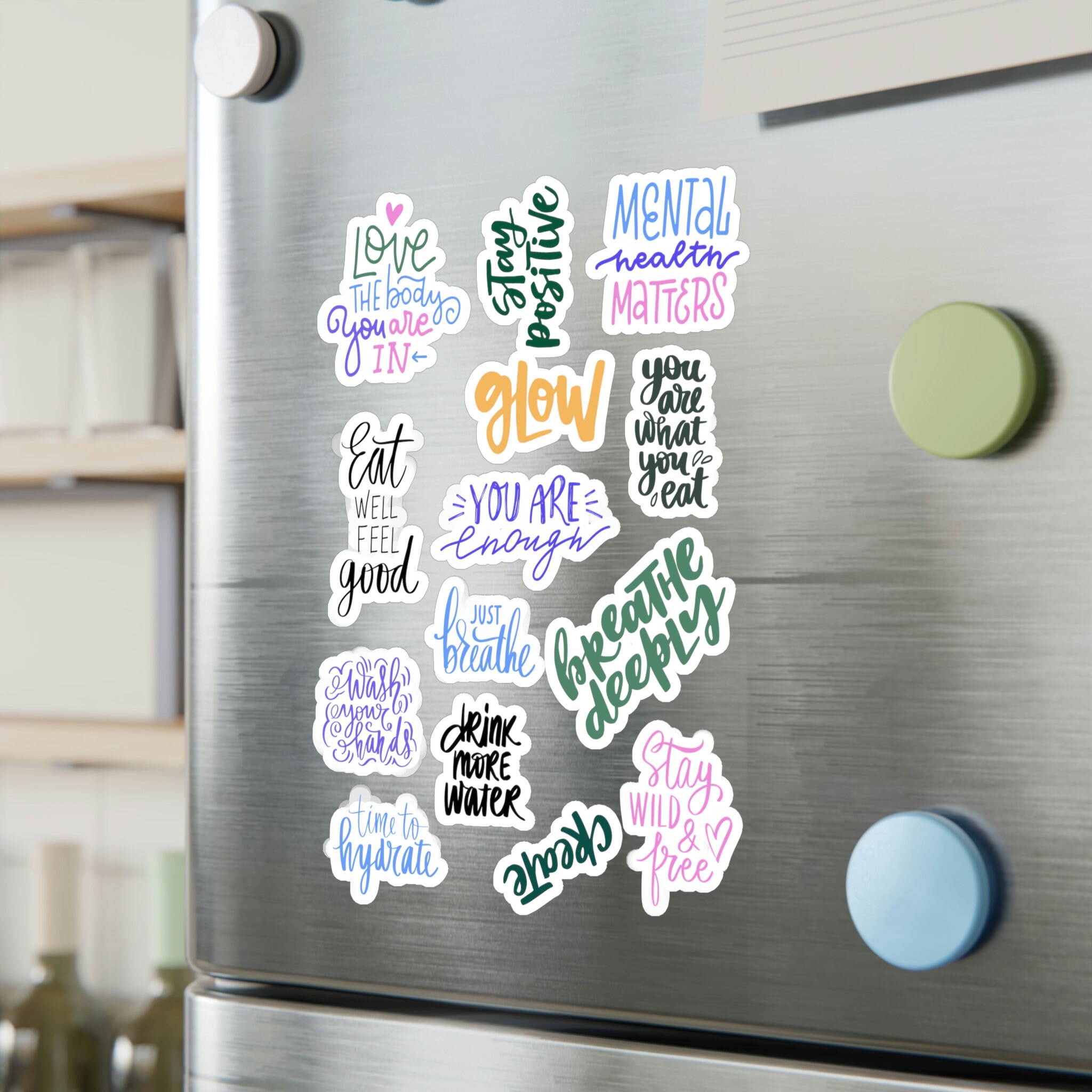 Positive Affirmations Sticker Pack | Mental Health Awareness | Laptop ...