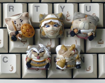 Guardians of Alhambra Light | Handgemaakte hars Artisan keycap voor mechanisch toetsenbord