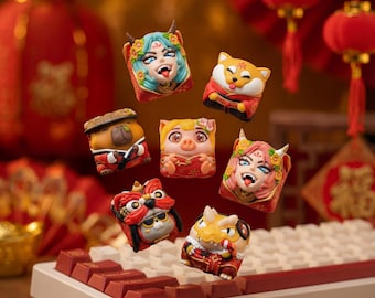 Spring Spirits Collection – Artisan Keycaps of Luck, Mischief & Renewal