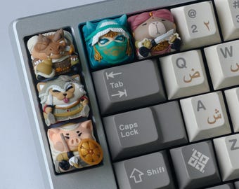 Guardians of Alhambra Dark | Handmade Resin Artisan Keycap for Mechanical Keyboard
