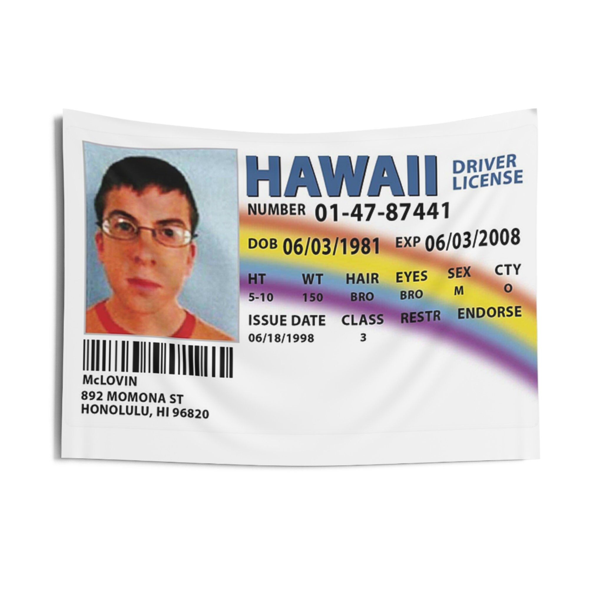 Mclovin Tapestry Wall Decor Etsy Canada