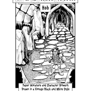 Old School Rovers Classic Fantasy Tabletop Roleplaying Paper Miniature Player Character Hob Pack