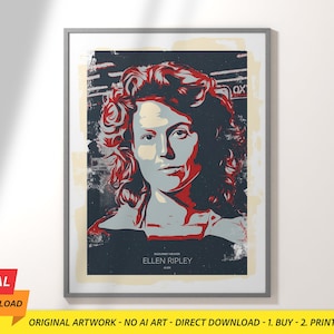 Ellen Ripley - Alien - Iconic Movie Characters Poster