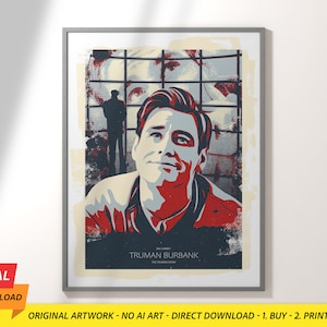 Truman Burbank - The Truman Show - Iconic Movie Characters Poster