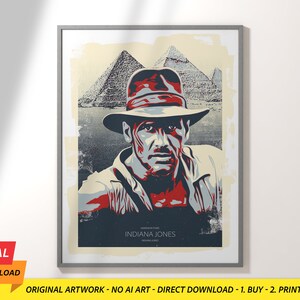 Indiana Jones  - Iconic Movie Characters Poster