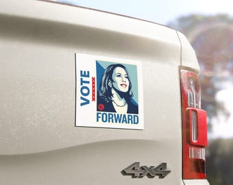 Kamala Harris Forward,  Car Bumper Magnet | Political Car Bumper Magnet | Midterm Election Campaign Bumper Sticker | Vote 2026 Car magnet