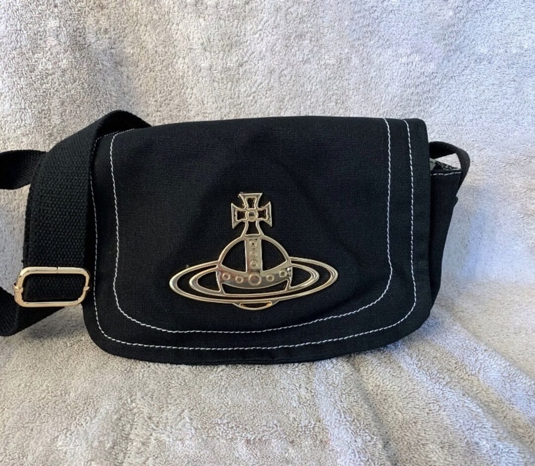 Vivienne Westwood, VW Bag, Canvas Bag, Messenger Bag, Nana Bag, Saturn