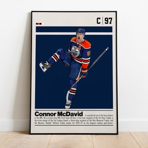 NHL Edmonton Oilers - Connor McDaVid 17 Wall Poster, 14.725 x 22.375,  Framed 