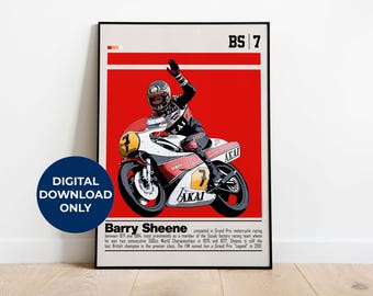 パチスロ　ポスター　ハリケーン バリー・シーンのスポーツファン向けデジタルポスター、MotoGPファン