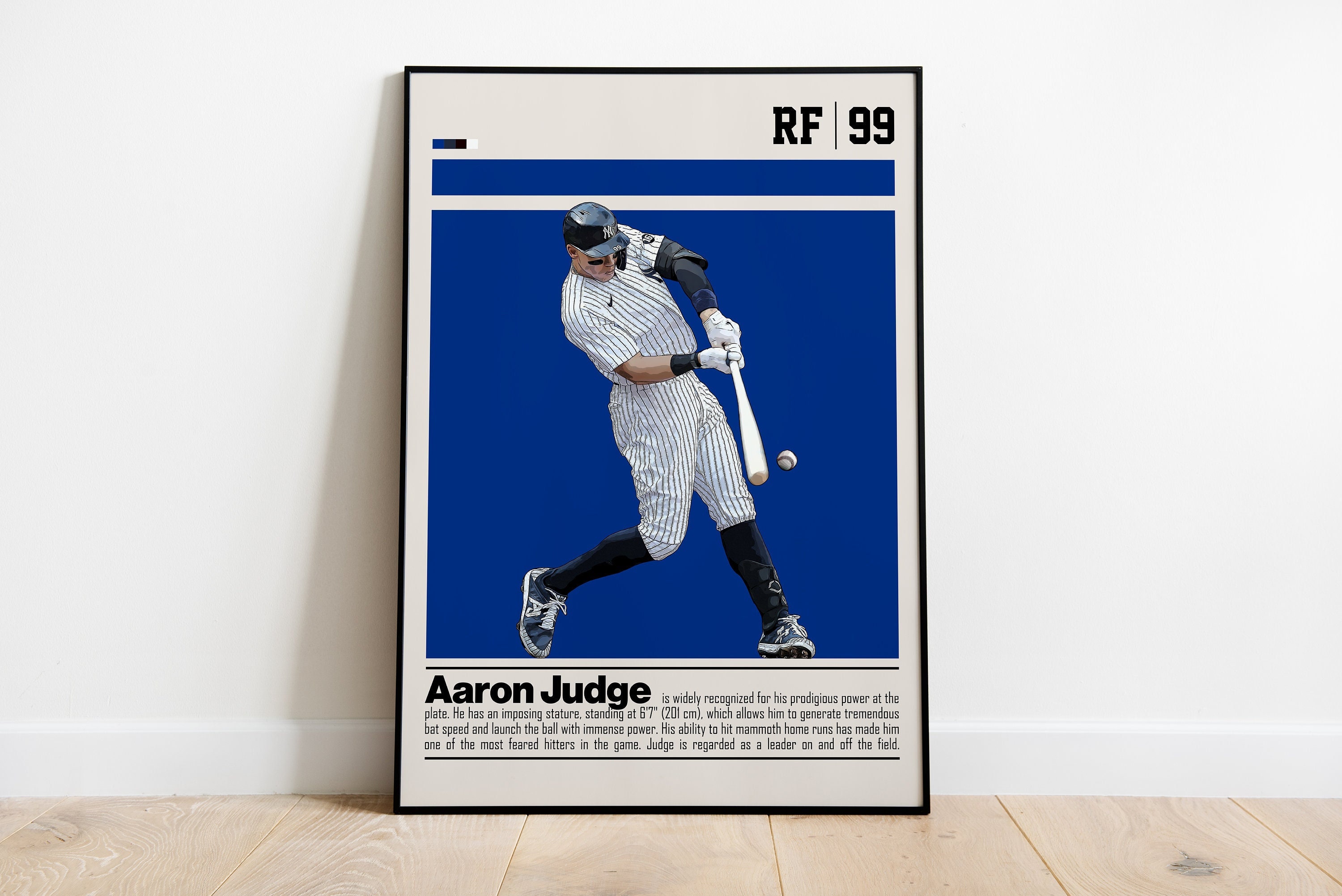 Aaron Judge Poster Artwork - No frame - New York American baseball team  Poster - 16x24 Inch Baseball…See more Aaron Judge Poster Artwork - No frame  