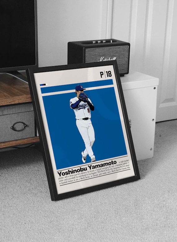 Yoshinobu Yamamoto Digital Poster for Sports Fan Wall Art for