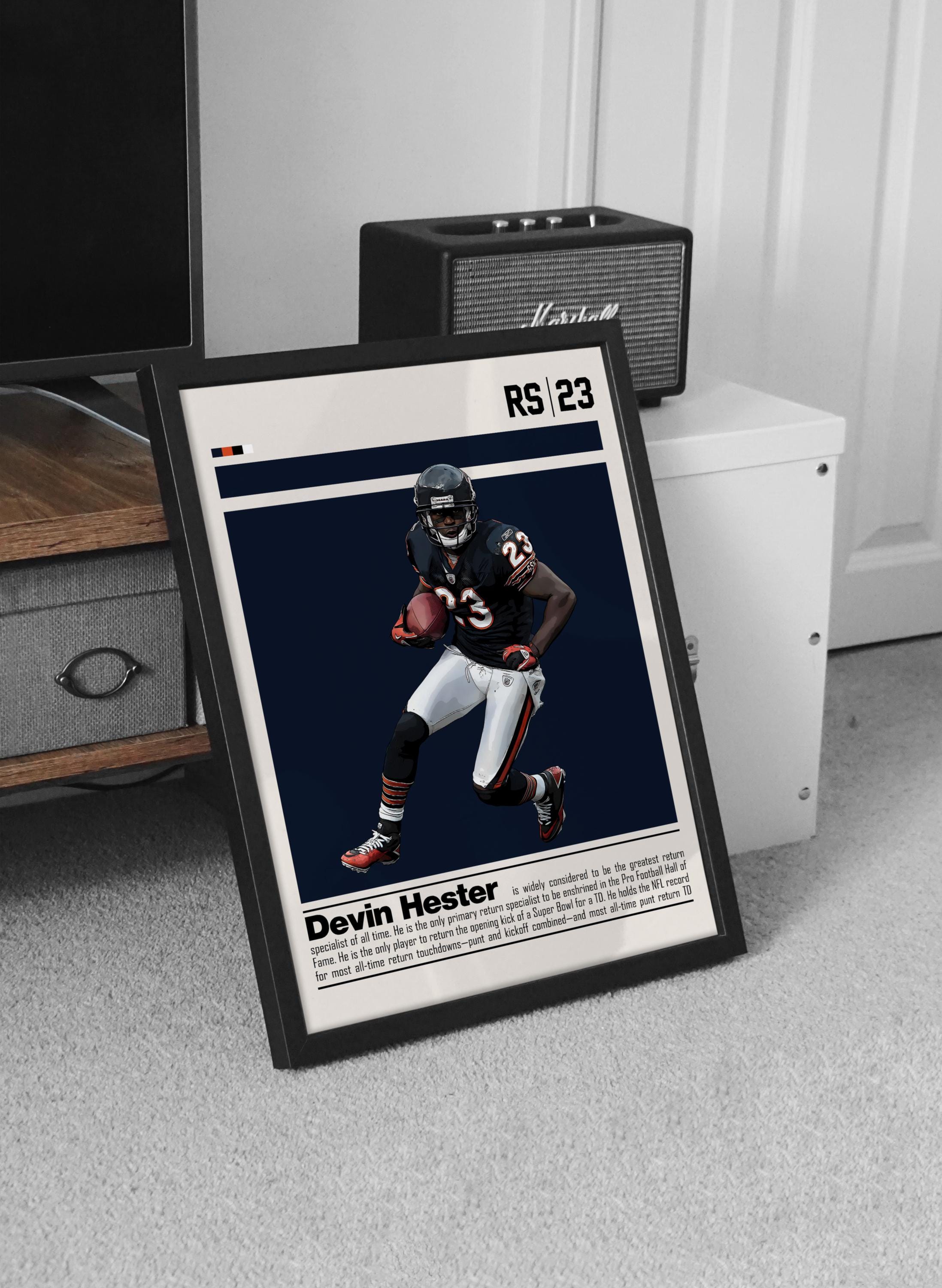 Devin Hester Digital Poster for Sports Fan Wall Art for Football Fans ...