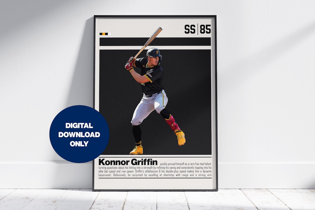 Konnor Griffin Digital Poster for Sports Fan Wall Art for Baseball
