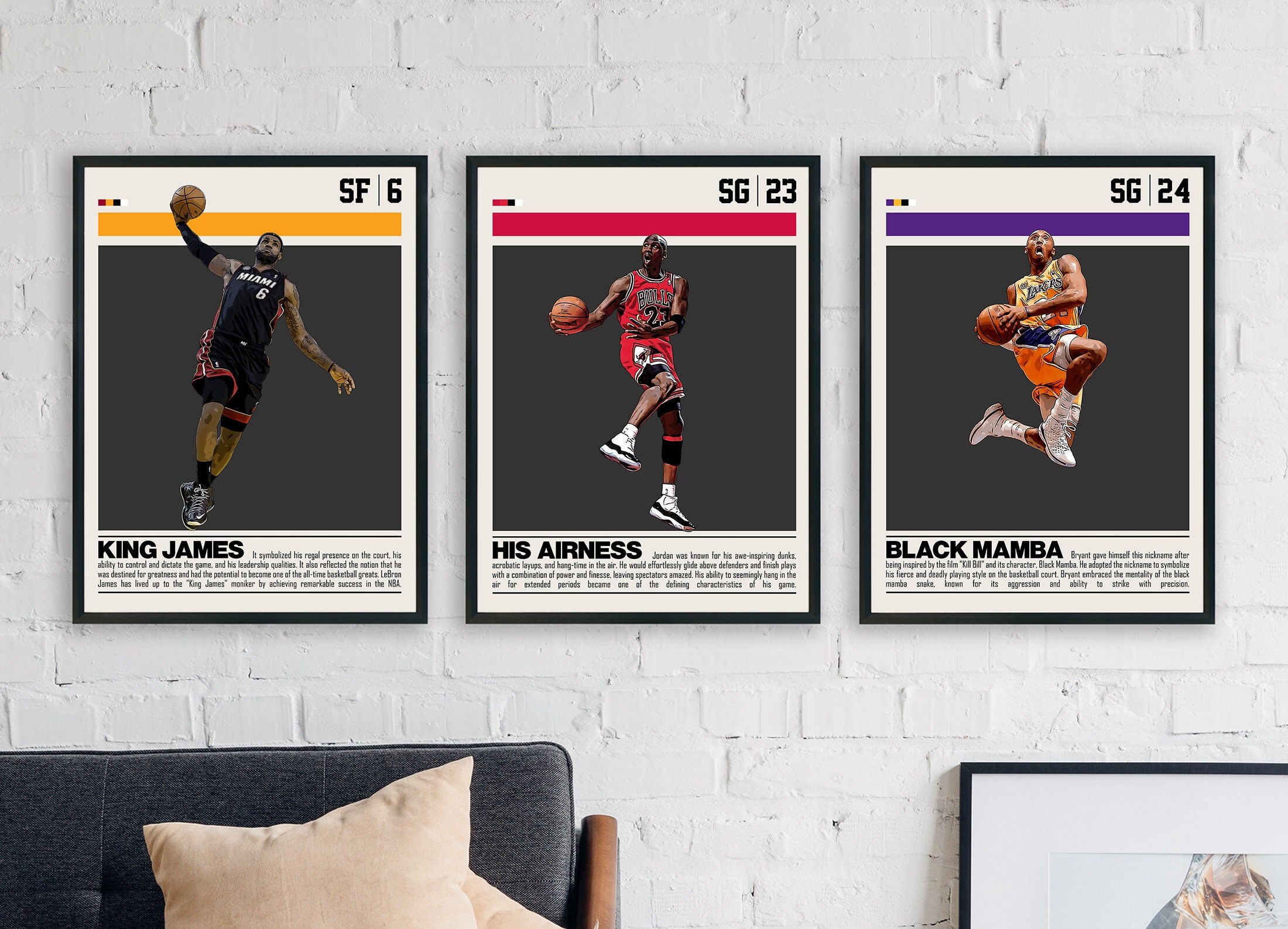 Kobe Bryant Vs Michael Jordan Basketball NBA Poster – My Hot Posters