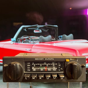 Vintage Original Becker Europa FM Car Radio Untested