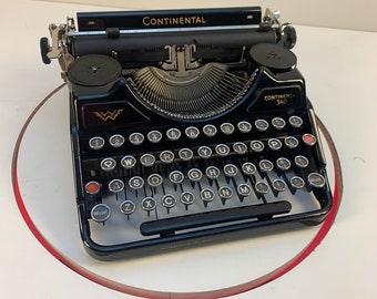 Macchina da scrivere portatile Continental 340 del 1937: una meraviglia vintage per eccellenza