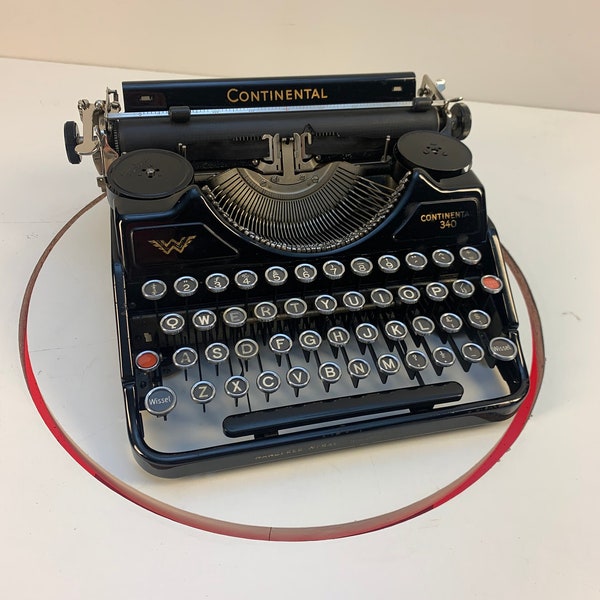 1937 Continental 340 Portable Typewriter: A Quintessential Vintage Marvel
