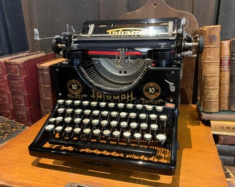 1930 Exquisite Triumph Simplex Typewriter: A Pristine Museum-Quality Masterpiece