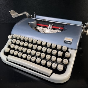 Japy Script ビンテージタイプライター、QWERTY、(No.407466)、機能的、整備・清掃済み、4つ星コンディション