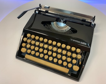Rare vintage Chocolate brown TA Triumph Adler Tippa S typewriter, 1967 Smooth and responsive keys typing, fully functional typewriter