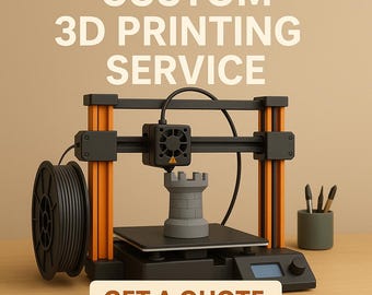 Custom 3D Printing Service: PLA Material, Wide Color Range