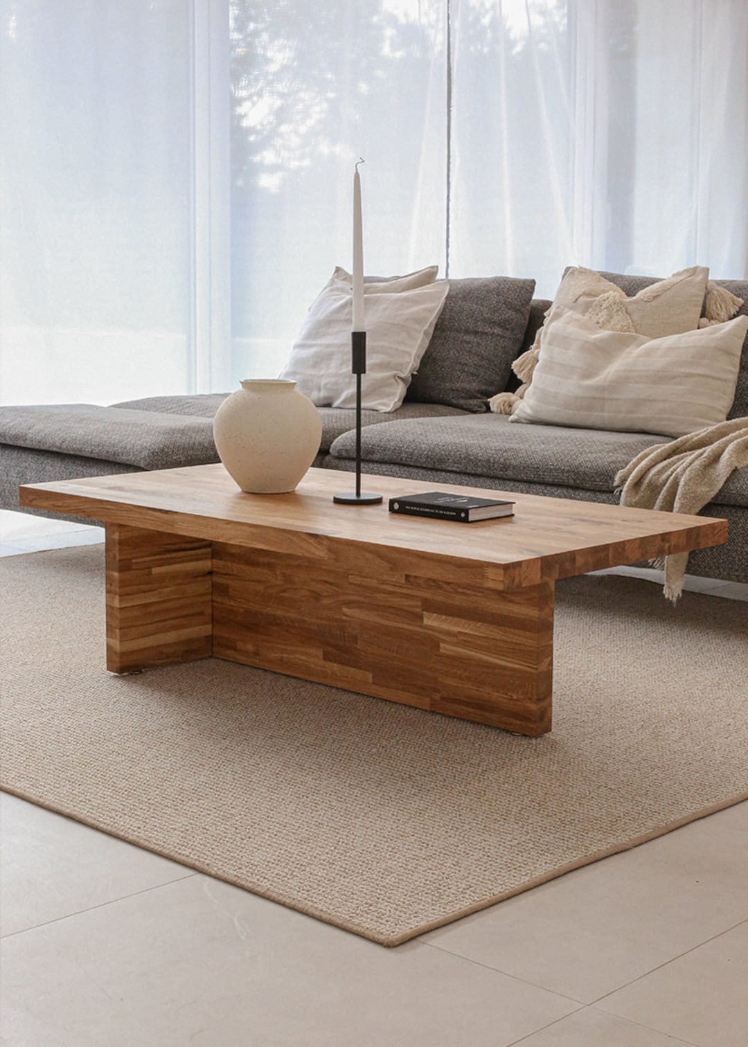Luxury Handmade Oak Coffee Table Etsy