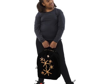 GOLD STARS : sac à dos personnalisé pour enfants avec nom brodé, élégant, sur mesure, brodé, unique