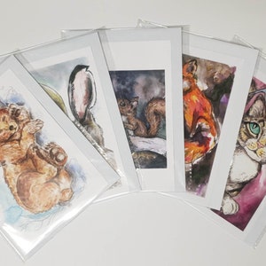 Gift Card Pack - Animals A (5 sleeved cards)