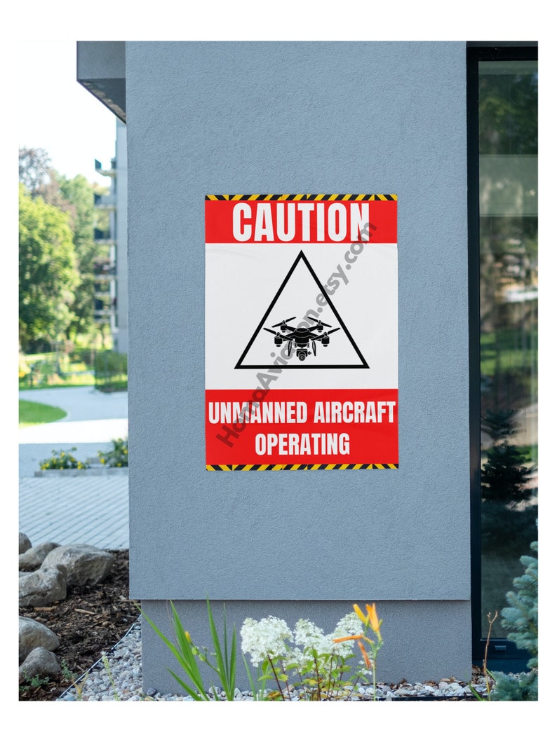 Drone/rpas/uav Operations Drone Public Safety Signs Drone Warning Signs ...