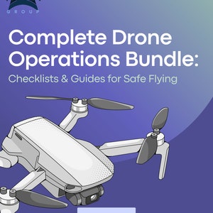 Pacote completo de operações com drones: listas de verificação e guias para um voo seguro | Download Digital