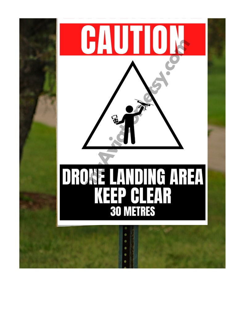Drone/rpas/uav Operations Drone Public Safety Signs Drone Warning Signs ...