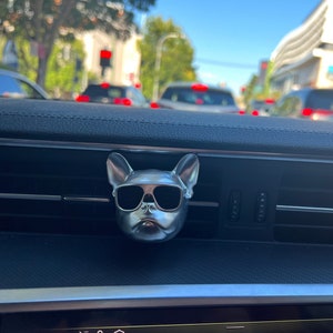 Bulldog autodiffusor, autoverfrisser, boost rijvaardigheid, autoornamenten, auto-interieur decor, aroma's geur navulling, Oi Oi Dog couples