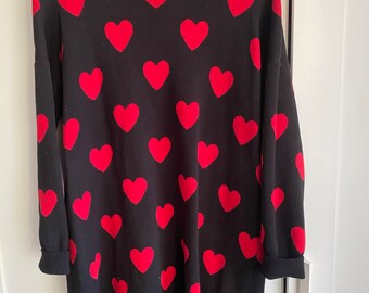 Hearts turtle neck sweater dress