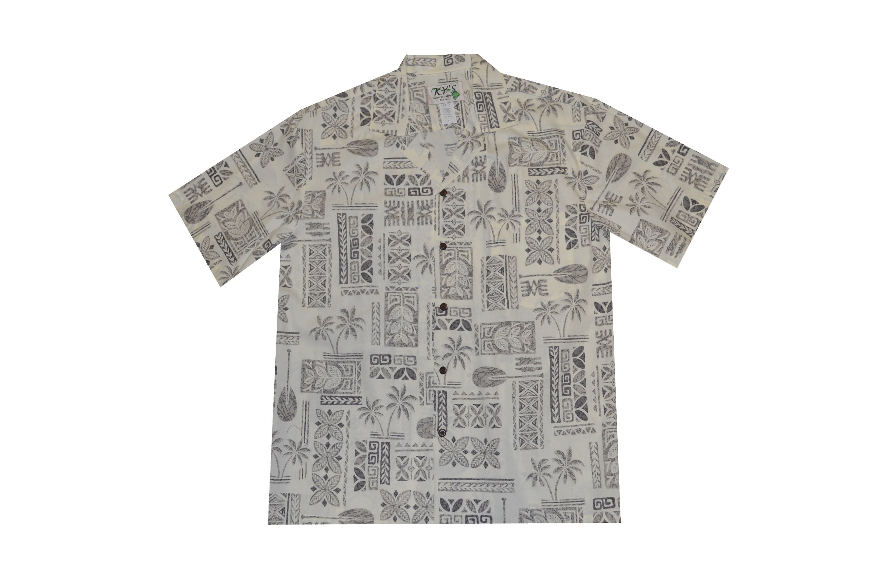 Cotton Reverse Fabric Tapa Honu Aloha Shirt