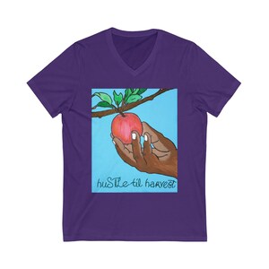 Unisex Jersey Short Sleeve V-Neck Tee