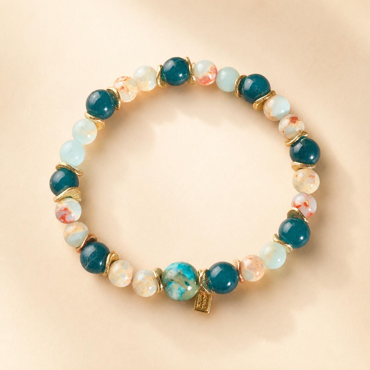 Lagoon Stone Charm Bracelet