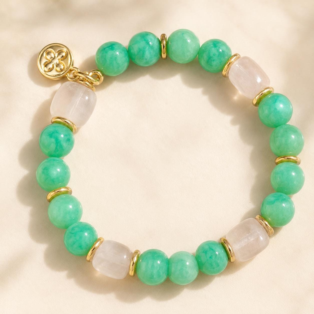 Mint Green Gemstone Bracelet