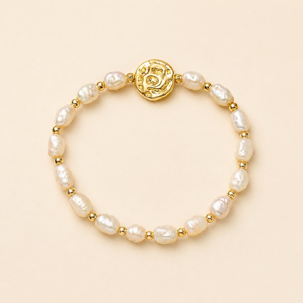 Freshwater Pearl Gold Bracelet