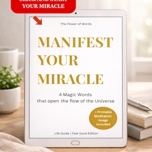 Manifest your Miracle · Manifestation Guide with 21-day manifestation ritual, includes printable Energy Circle (PNG) · E-book download PDF