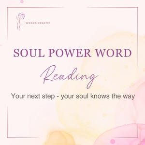 Soul Word Reading: Personalized Guidance & Healing Message (PDF Document)